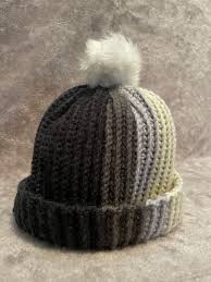 کلاه بافت تک پوم دار کد 606